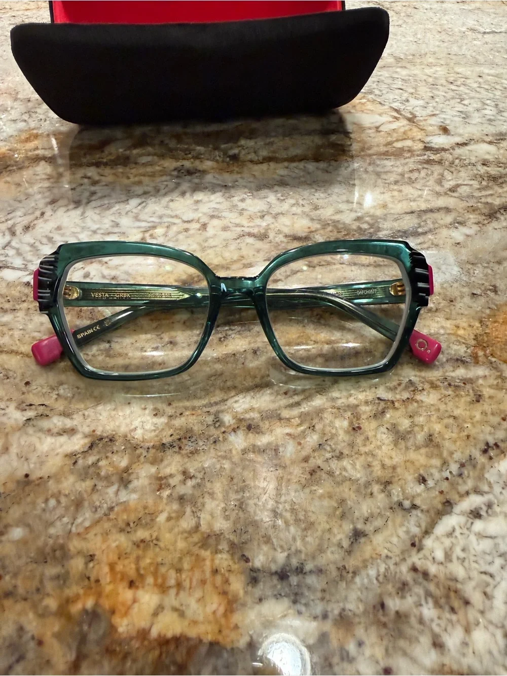 Etnia Barcelona Vesta Women’s Green, Pink and Black Designer Glasses - Eyewear